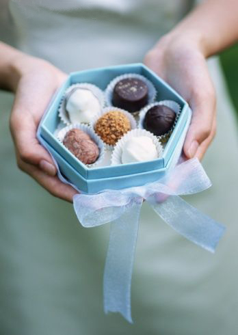 Custom truffle favor box Our ballotin boxes hold our decadent truffles in 